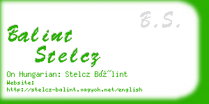 balint stelcz business card